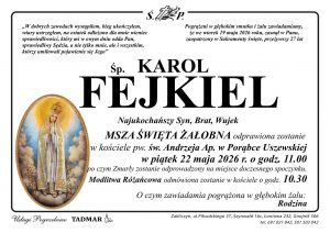 Żegnamy naszego absolwenta Karola Fejkiela